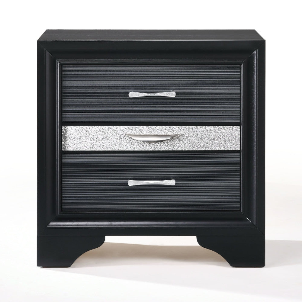 Naima Black Nightstand - Ornate Home