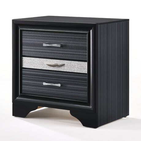 Naima Black Nightstand - Ornate Home