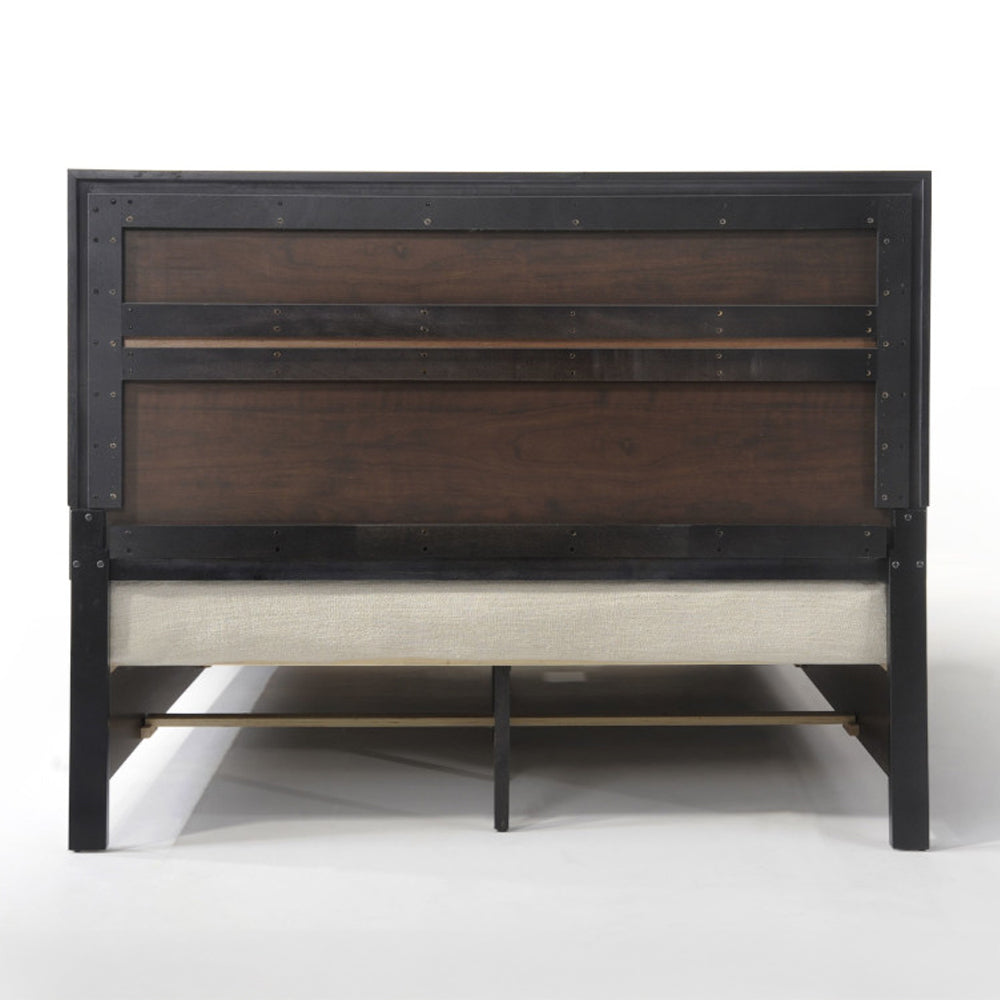 Naima Black Queen Bed - Ornate Home
