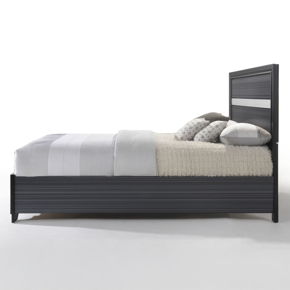Naima Black Queen Bed - Ornate Home