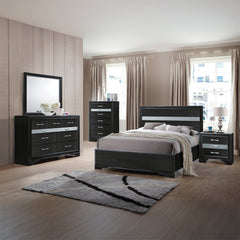 Naima Black Twin Bed - Ornate Home