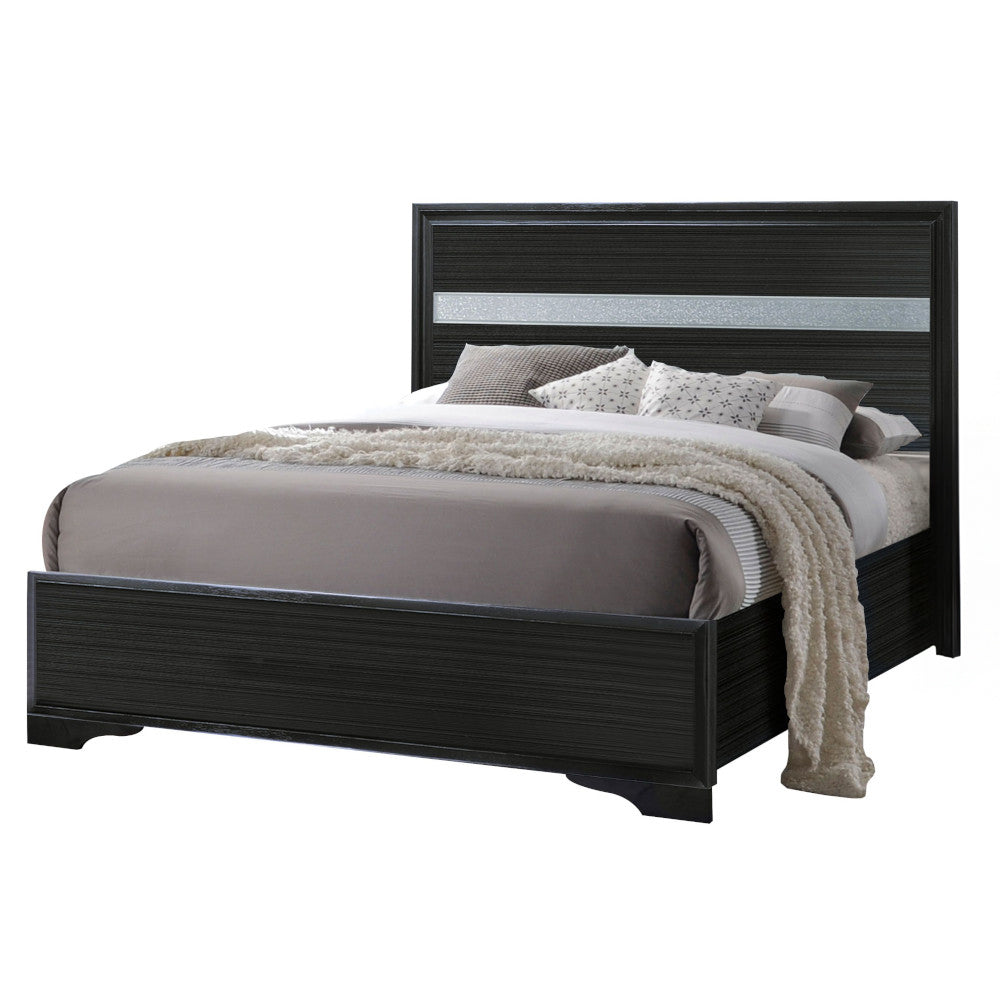 Naima Black Twin Bed - Ornate Home