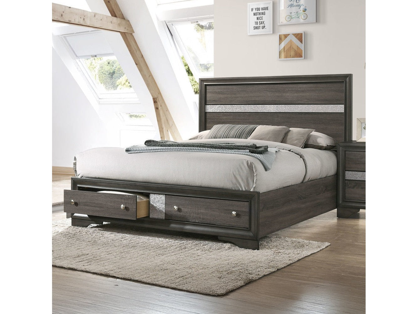 Naima Eastern King Bed - Ornate Home