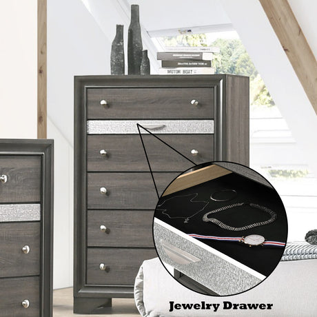 Naima Gray Chest - Ornate Home