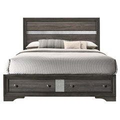 Naima Gray Eastern King Bed - Ornate Home