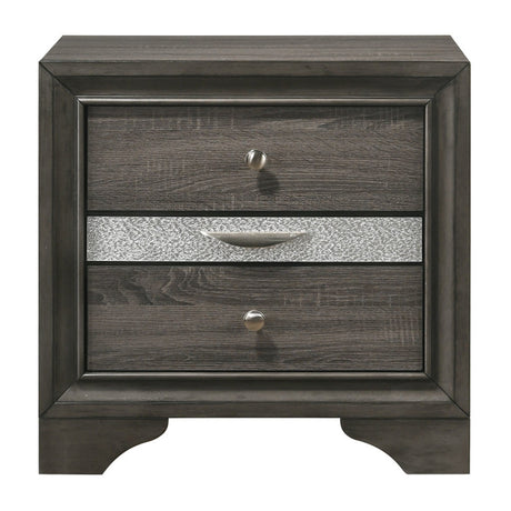 Naima Gray Nightstand - Ornate Home