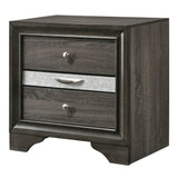 Naima Gray Nightstand - Ornate Home