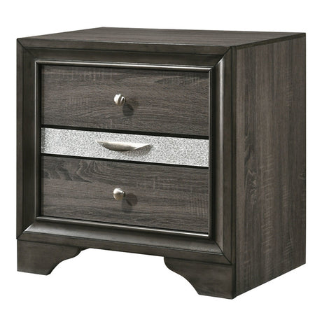 Naima Gray Nightstand - Ornate Home