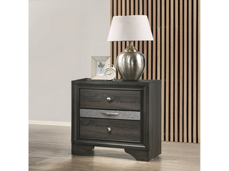 Naima Gray Nightstand - Ornate Home