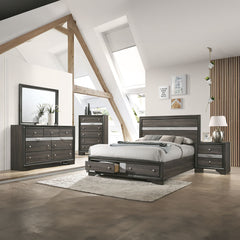 Naima Gray Queen Bed - Ornate Home