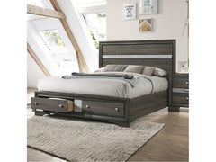 Naima Gray Queen Bed - Ornate Home