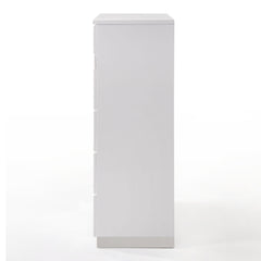 Naima II White High Gloss Chest - Ornate Home