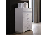 Naima II White High Gloss Chest - Ornate Home