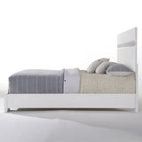Naima II White Queen Bed - Ornate Home