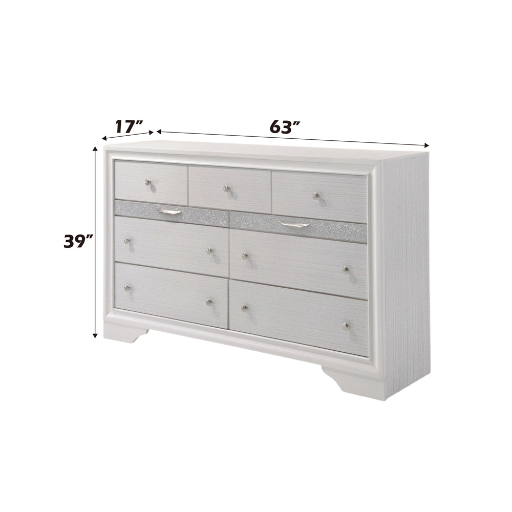 Naima White Dresser - Ornate Home