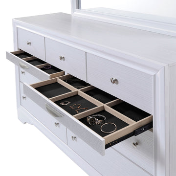 Naima White Dresser - Ornate Home