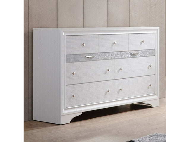 Naima White Dresser - Ornate Home