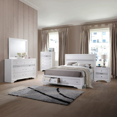 Naima White Nightstand - Ornate Home