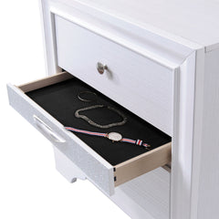 Naima White Nightstand - Ornate Home