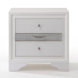 Naima White Nightstand - Ornate Home