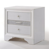 Naima White Nightstand - Ornate Home