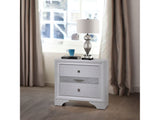 Naima White Nightstand - Ornate Home