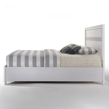 Naima White Queen Bed w/ Storage - Ornate Home