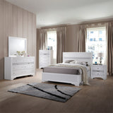 Naima White Twin Bed - Ornate Home