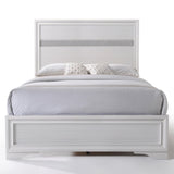 Naima White Twin Bed - Ornate Home