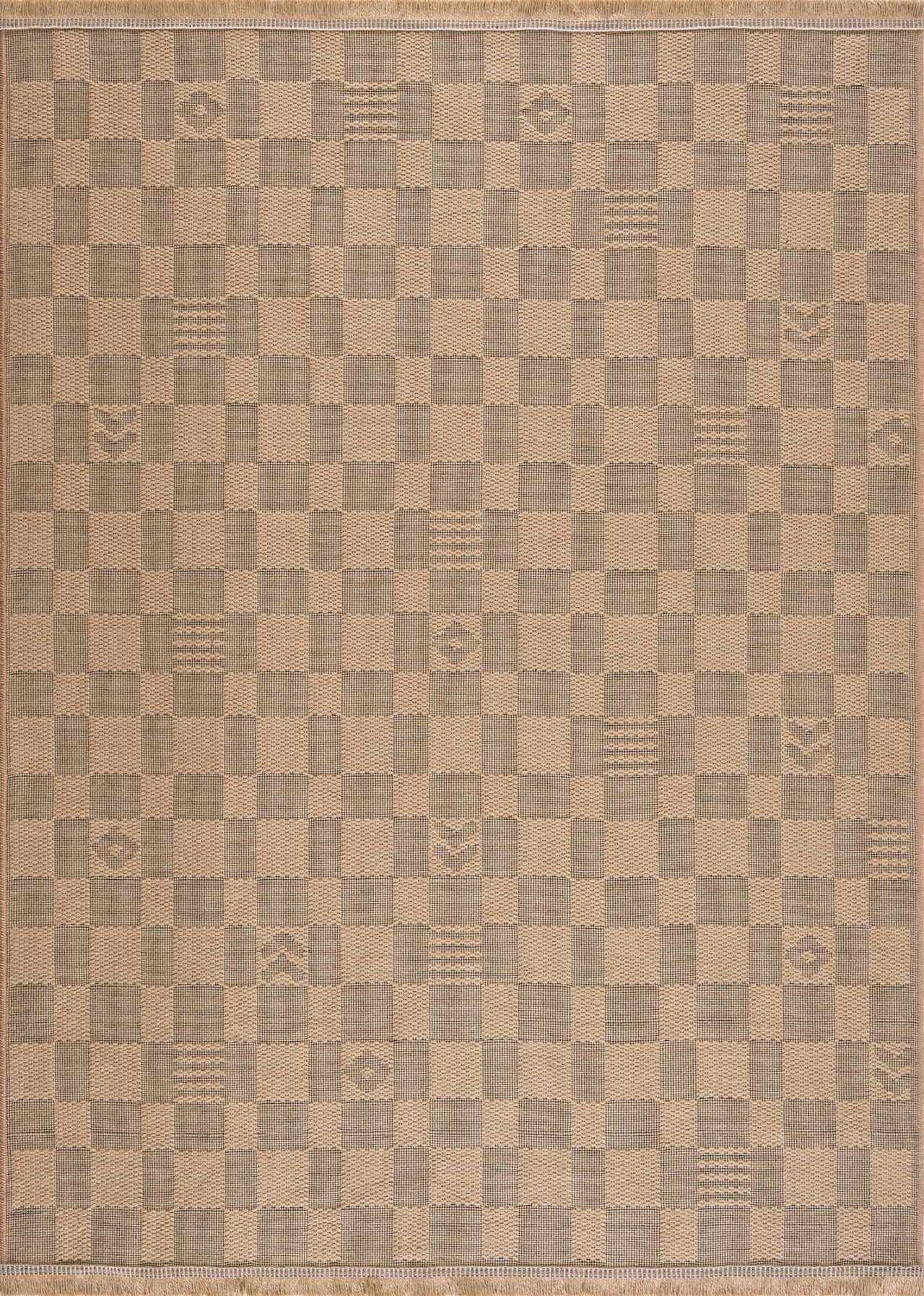 Nairi Checkered Washable Jute Rug - Ornate Home