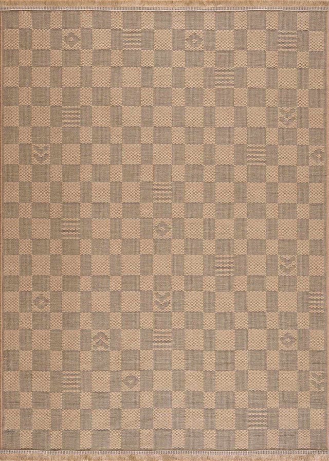 Nairi Checkered Washable Jute Rug - Ornate Home
