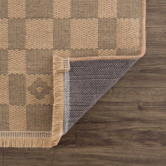 Nairi Checkered Washable Jute Rug - Ornate Home