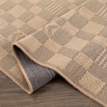 Nairi Checkered Washable Jute Rug - Ornate Home
