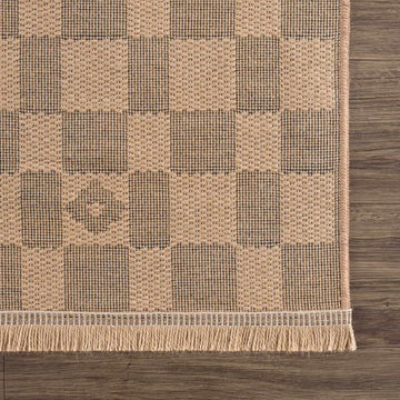 Nairi Checkered Washable Jute Rug - Ornate Home