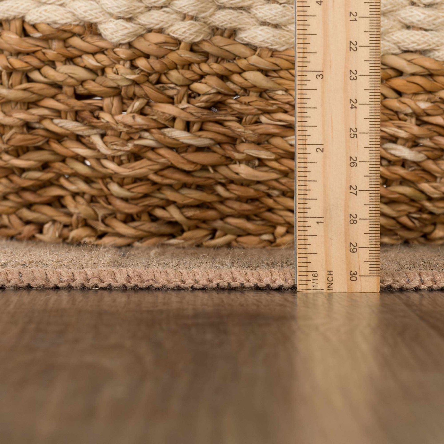 Nairi Checkered Washable Jute Rug - Ornate Home
