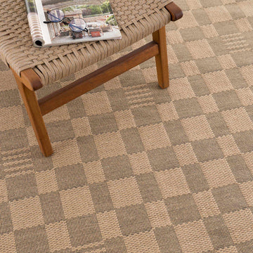 Nairi Checkered Washable Jute Rug - Ornate Home