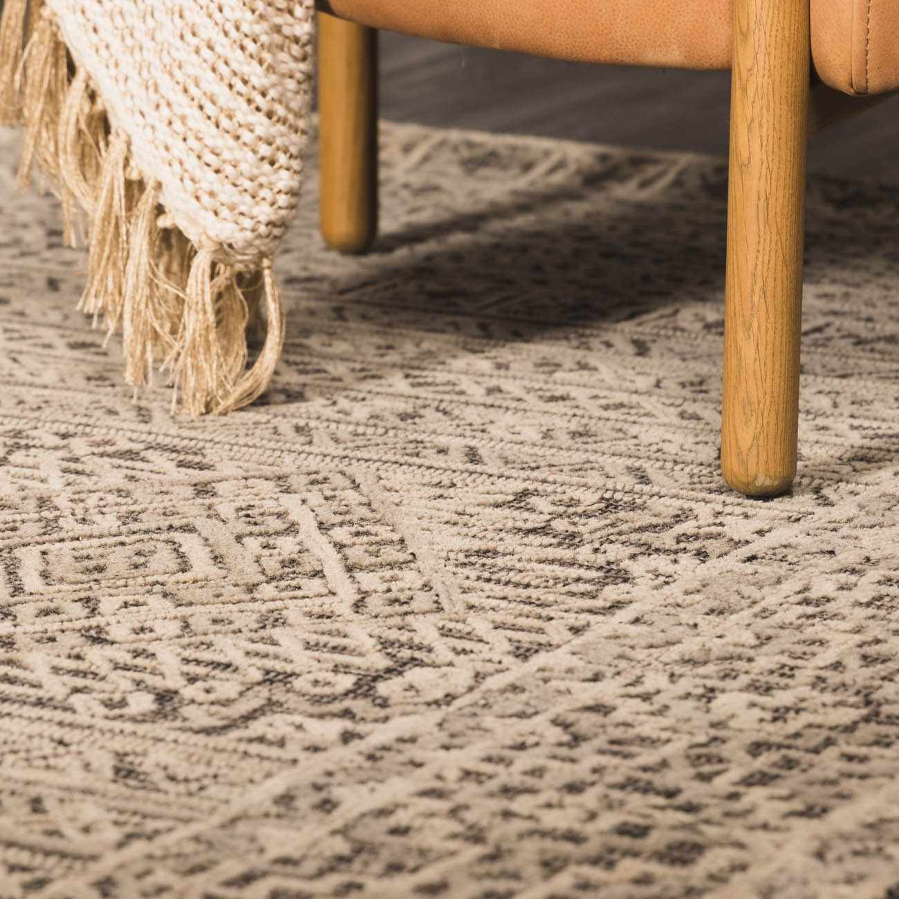 Nairne Textured Wool Area Rug - Clearance - Ornate Home