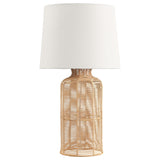Nairobi Natural Empire Shade Handwoven Rattan Table Lamp - Ornate Home