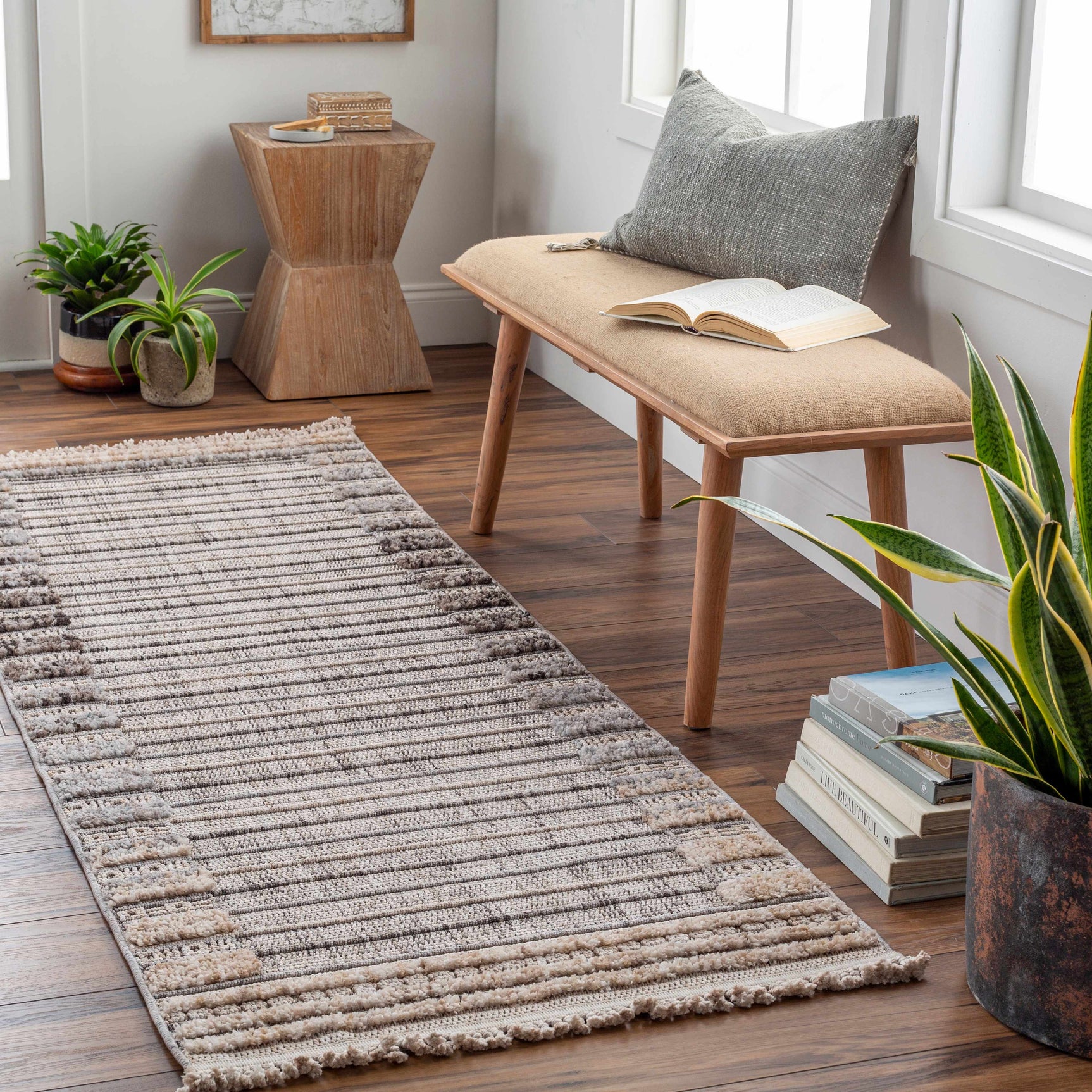 Naivasha Elegant High/Low Area Rug - Ornate Home