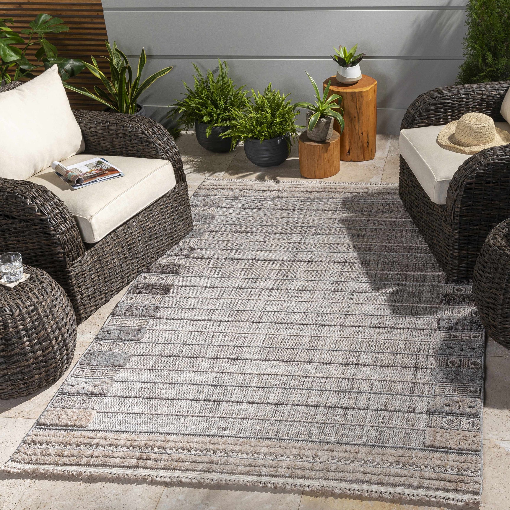Naivasha Elegant High/Low Area Rug - Ornate Home