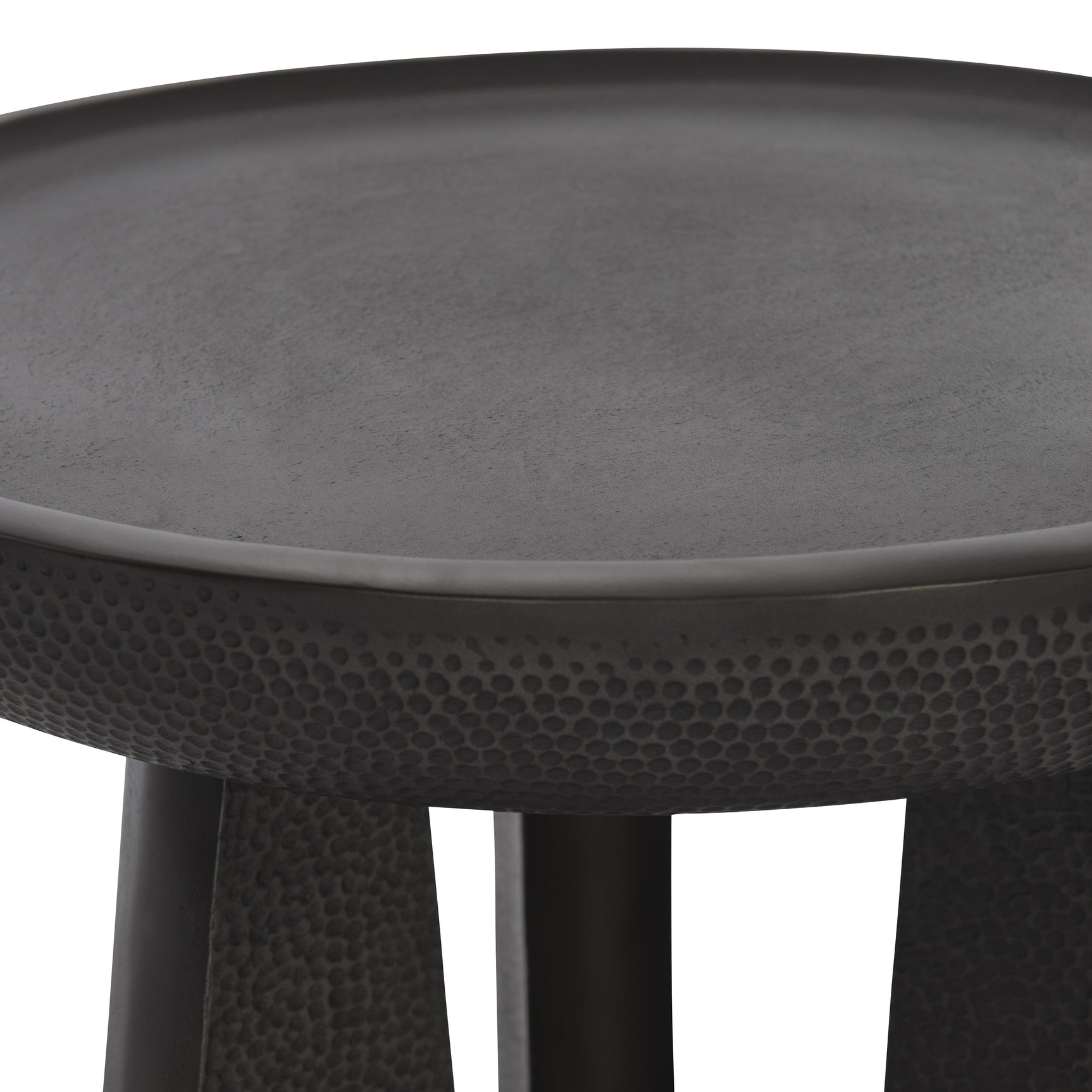 Nala Black Nickel Side Table - Ornate Home