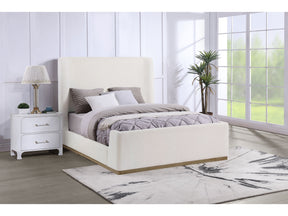 Nala Cream Queen Upholstered Sleigh Bed - Ornate Home