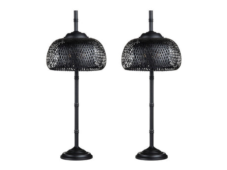 Nalla Black Buffet Lamp (Set of 2) - Ornate Home