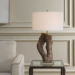Namath Brown Wood Table Lamp - Ornate Home