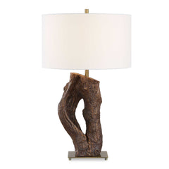 Namath Brown Wood Table Lamp - Ornate Home