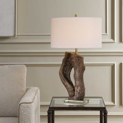 Namath Brown Wood Table Lamp - Ornate Home
