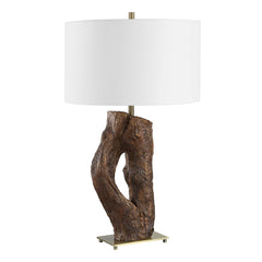 Namath Brown Wood Table Lamp - Ornate Home