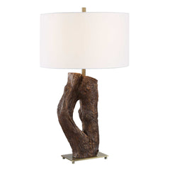Namath Brown Wood Table Lamp - Ornate Home