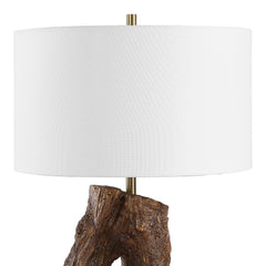 Namath Brown Wood Table Lamp - Ornate Home