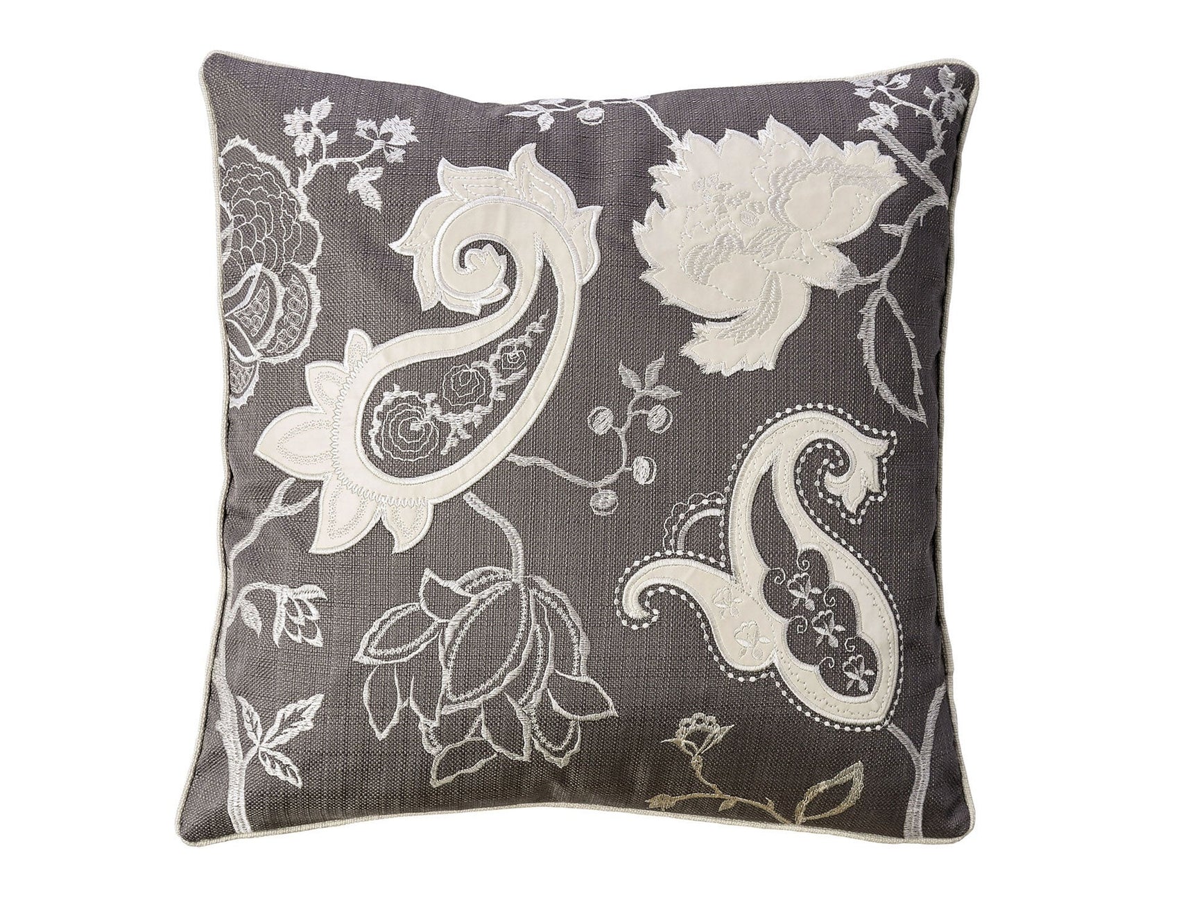 Nana Dark Gray Pillow (Set of 2) - Ornate Home